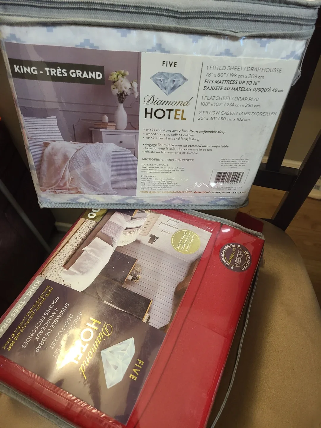 Diamond Hotel King Size Sheet Set image indicator(3)