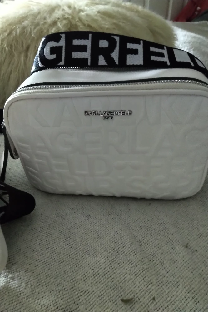 Karl Lagerfeld White Crossbody Bag/NEW
