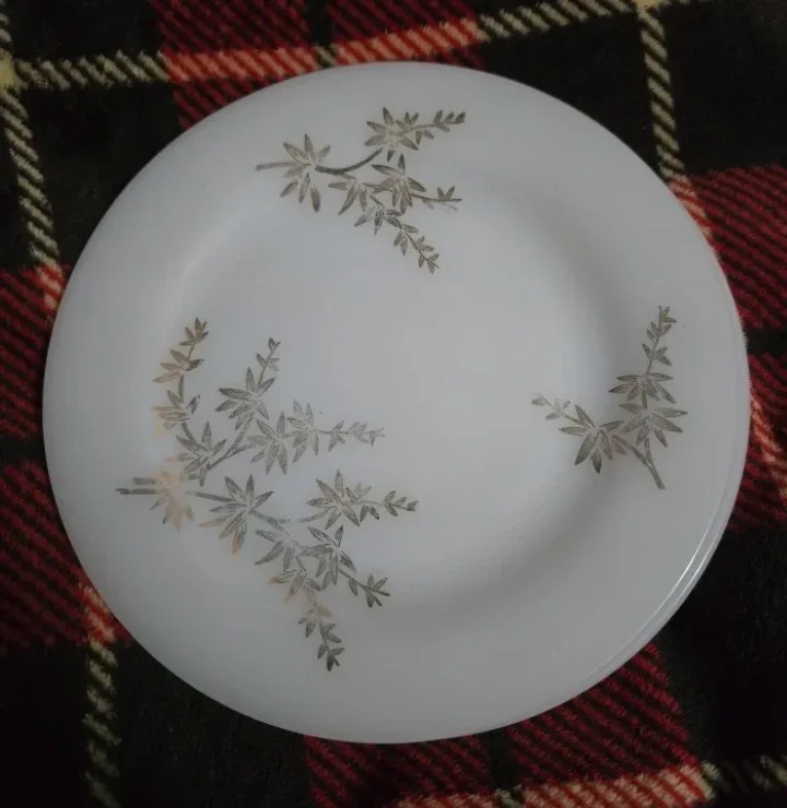 Federal Milk HEAT PROOF Glass Salad Plate Vintage image indicator(3)