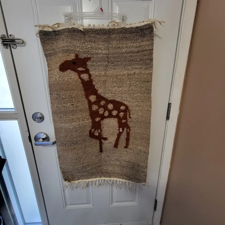 Giraffe Print Rug- Used for staging