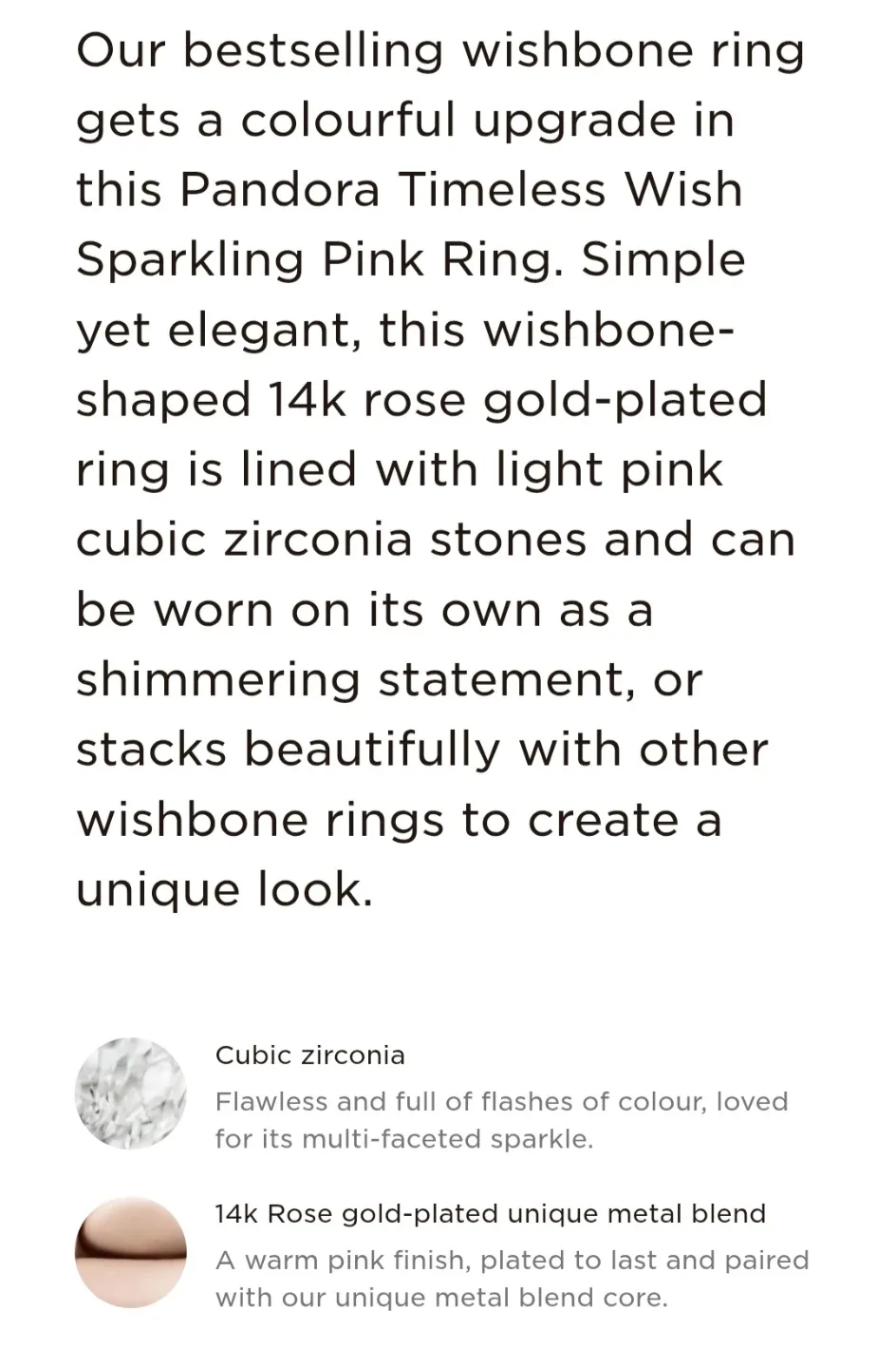 Pandora Timeless Wish Sparkling Pink Ring image indicator(4)