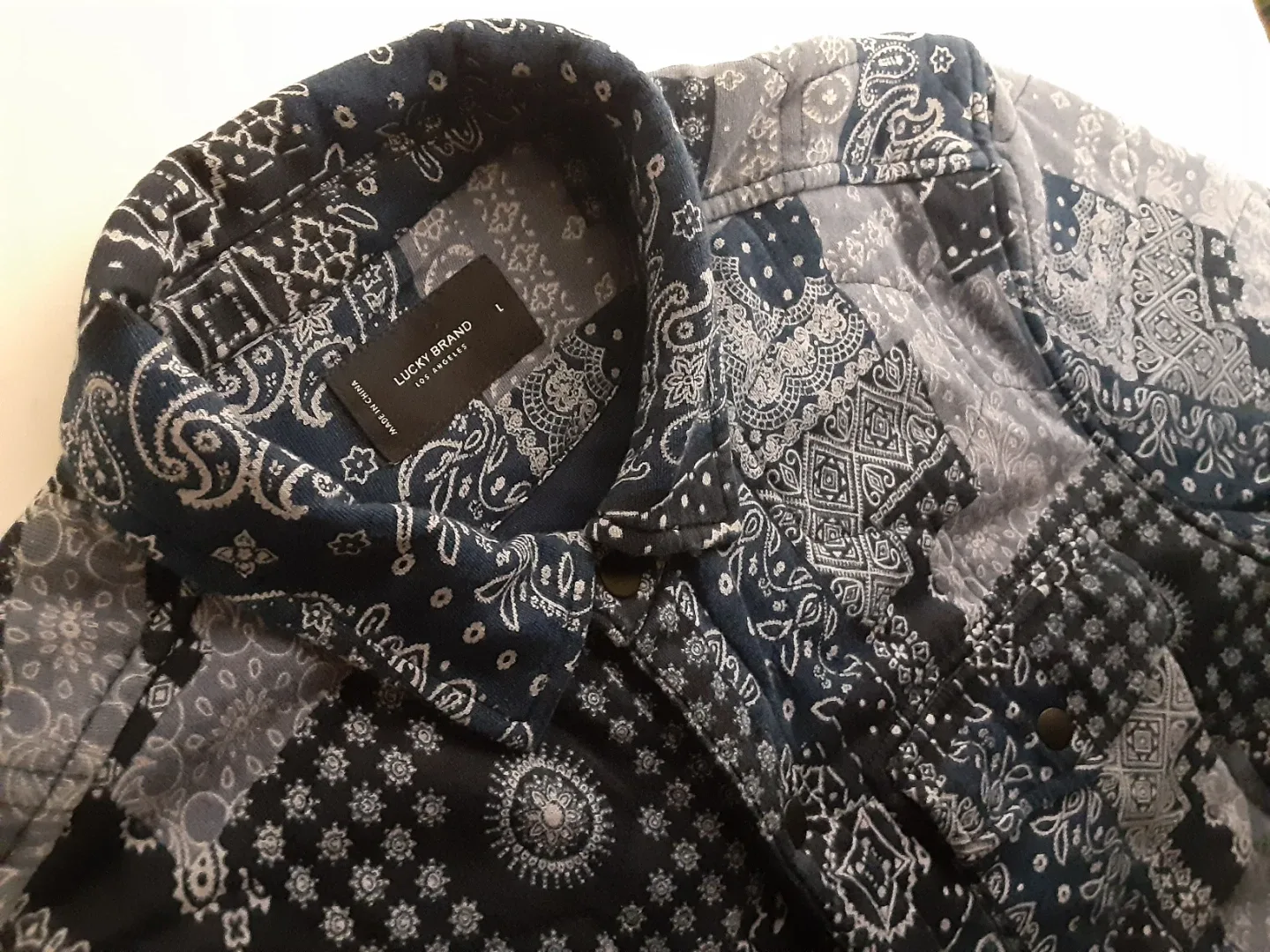 Lucky Brand - Bandana Patchwork/Quilt Style Jacket | S: LG