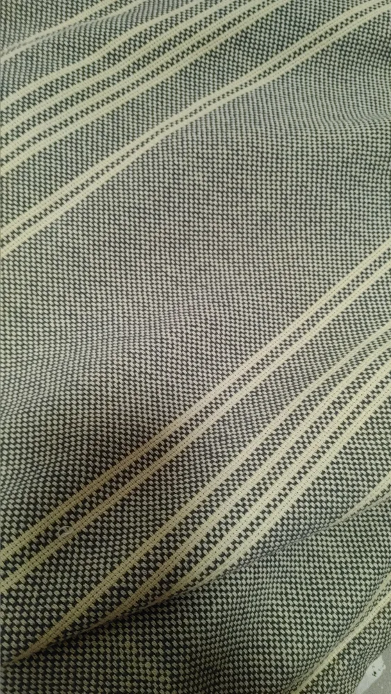 Striped Throw Blanket - Grey and White 100% cotton image indicator(4)