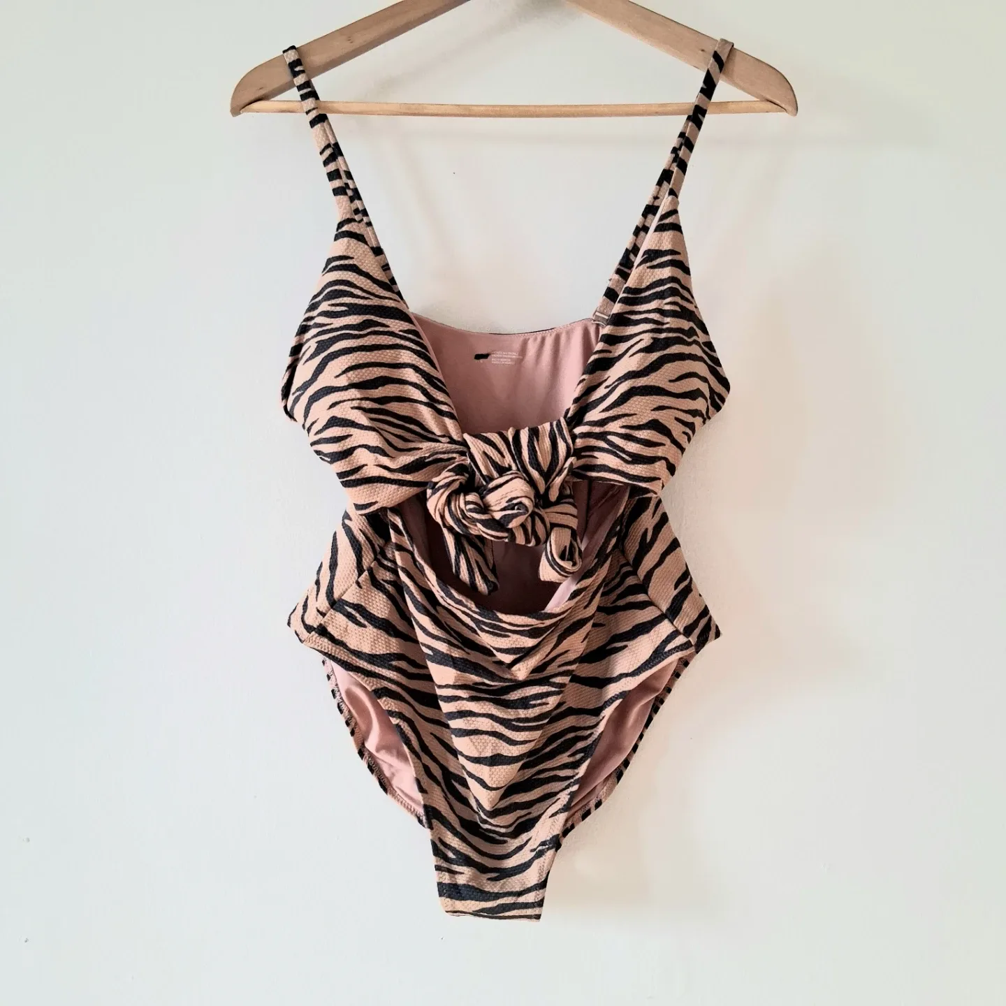 Long Rope Tie Swimming Suit Women Sz L