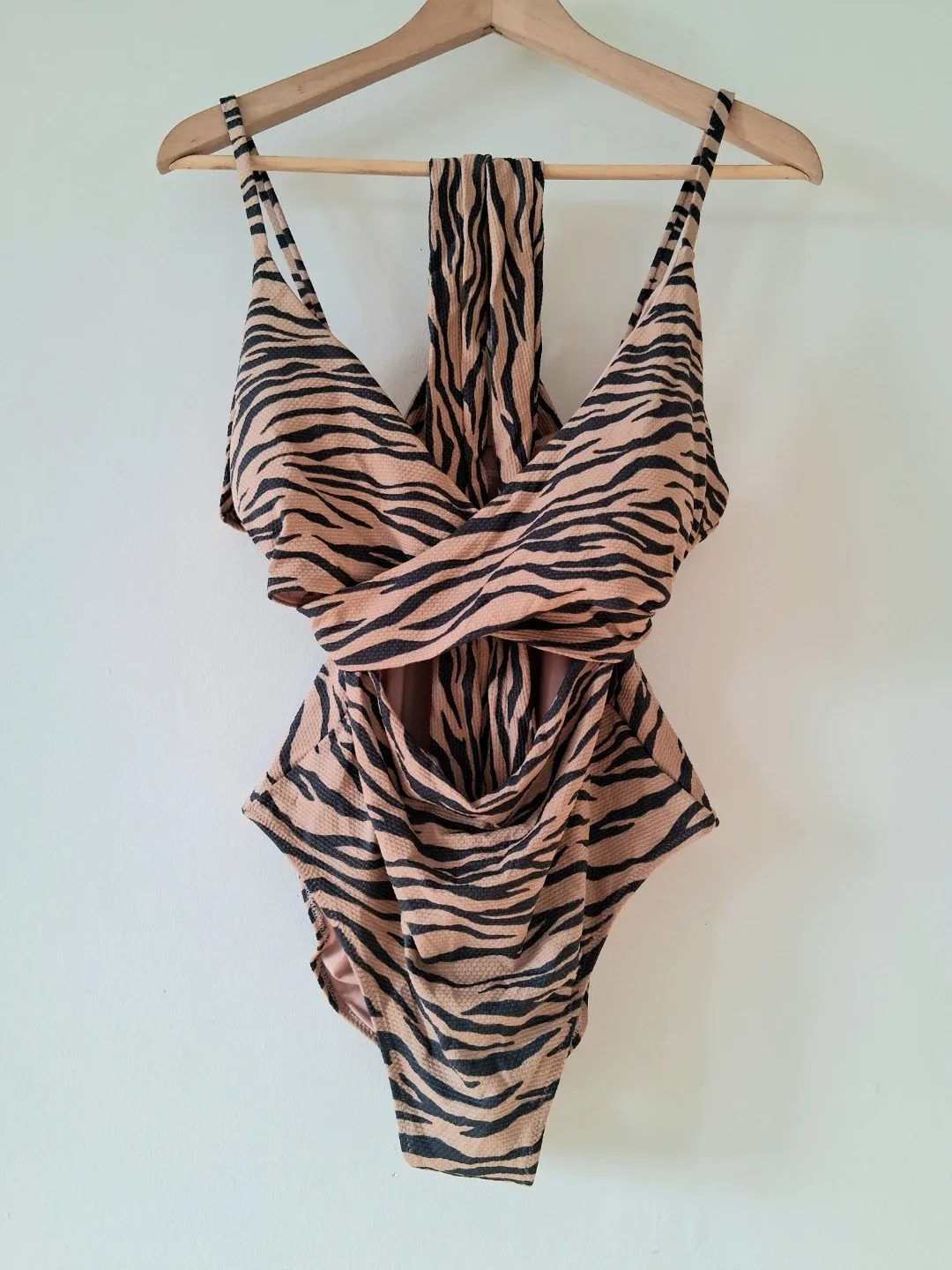 Long Rope Tie Swimming Suit Women Sz L image indicator(3)