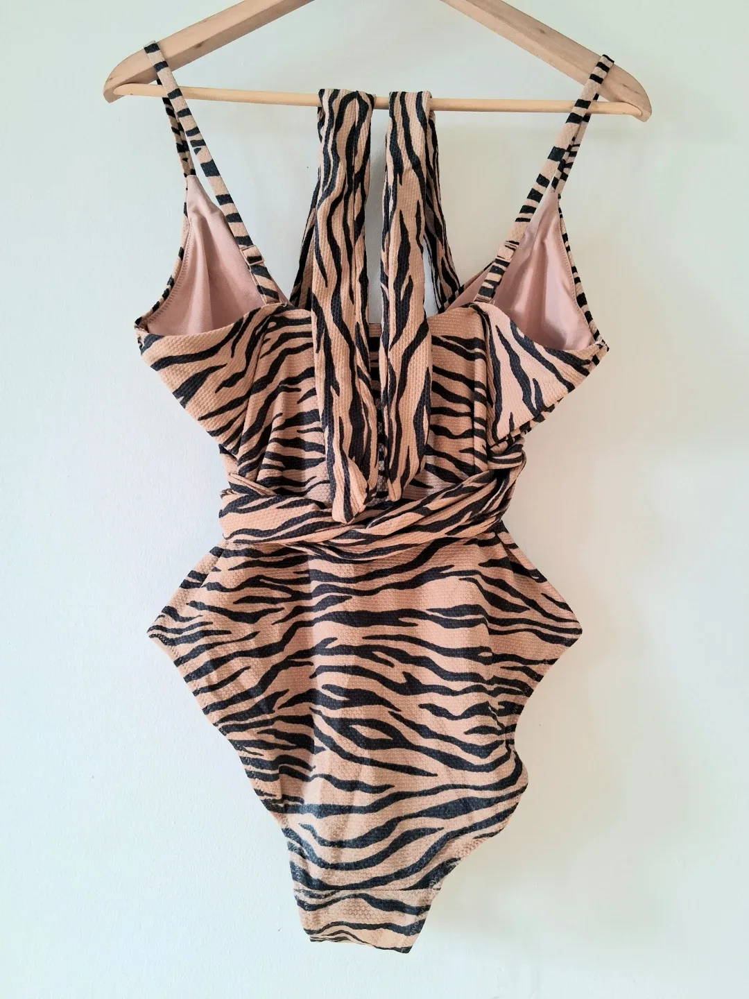 Long Rope Tie Swimming Suit Women Sz L image indicator(4)