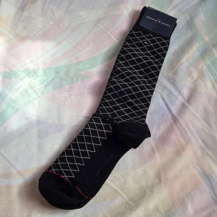 🆕Tommy Hilfiger Black Patterned Socks