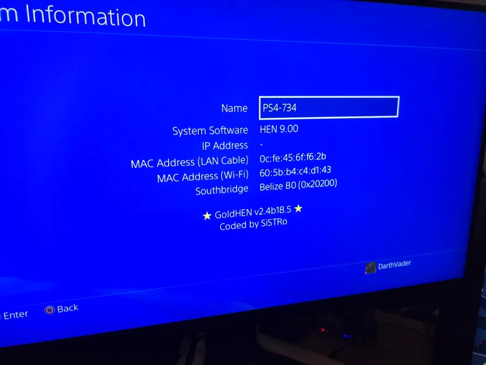 Ps4 Special Edition StarWars Darth Vader Edition on CFW 9.00 image indicator(4)