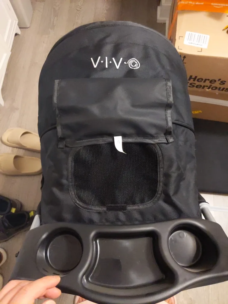 VIVO Black Pet Stroller image indicator(10)