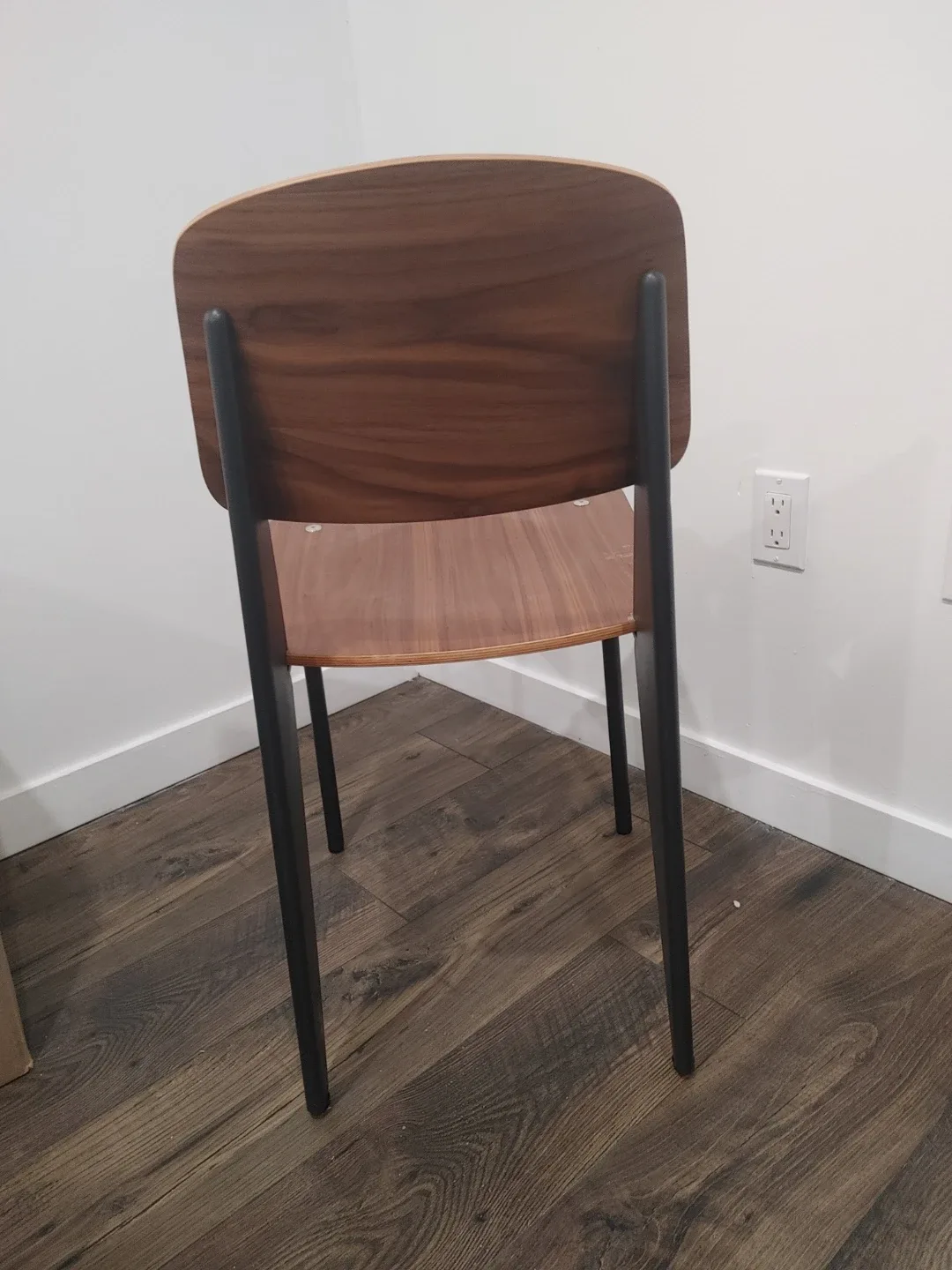 🥕TWO VINTAGE ELEGANT WOOD METAL DINING CHAIRS FURNITURE image indicator(6)