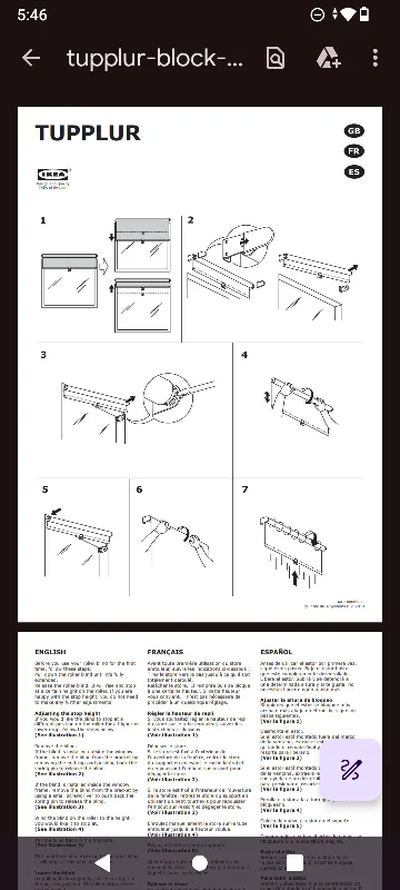 NEW IKEA TUPPLUR Block-out Roller Blind - 60x195cm image indicator(4)