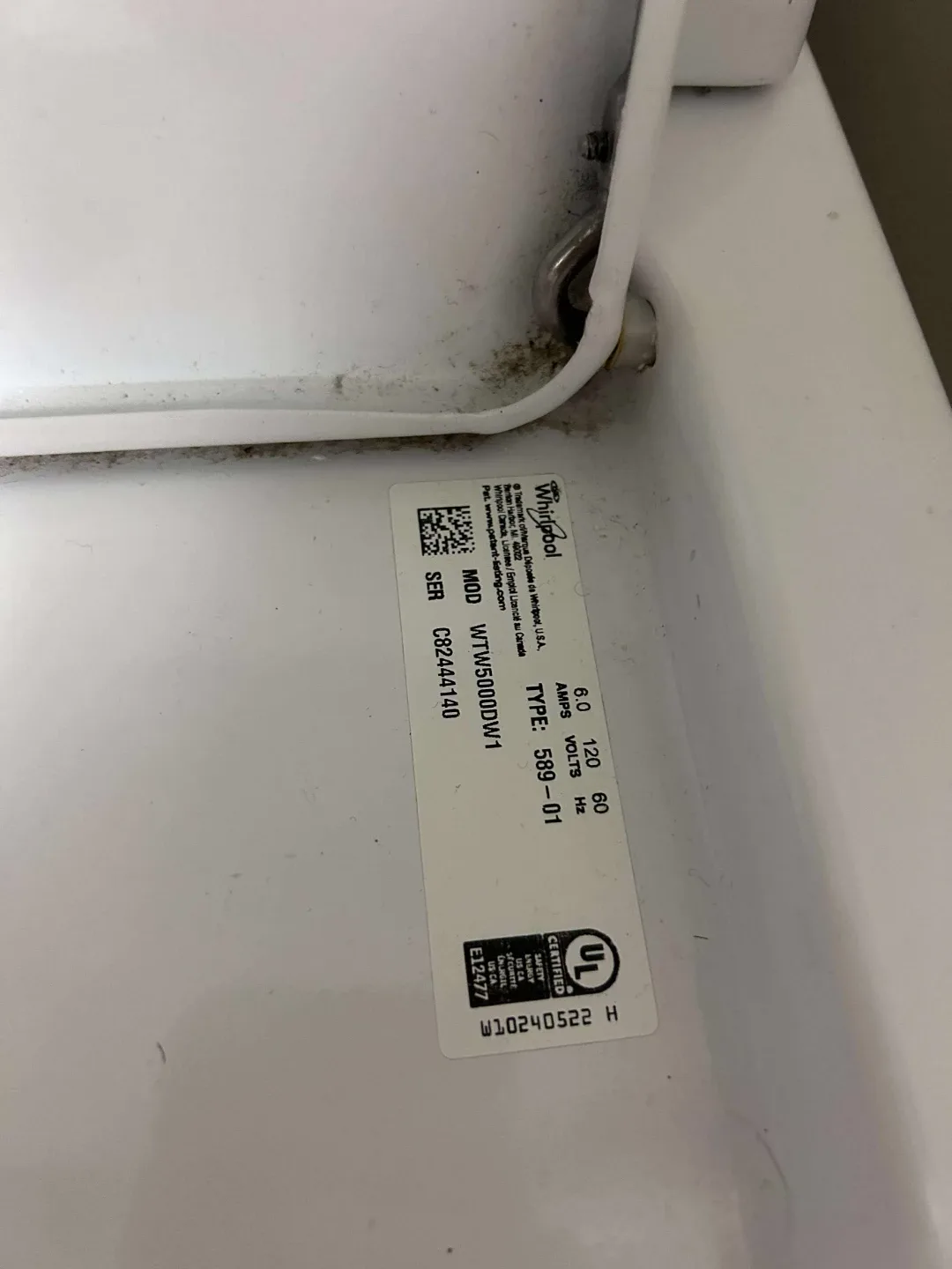 Whirlpool WTW5000DW Top Load Washer image indicator(3)