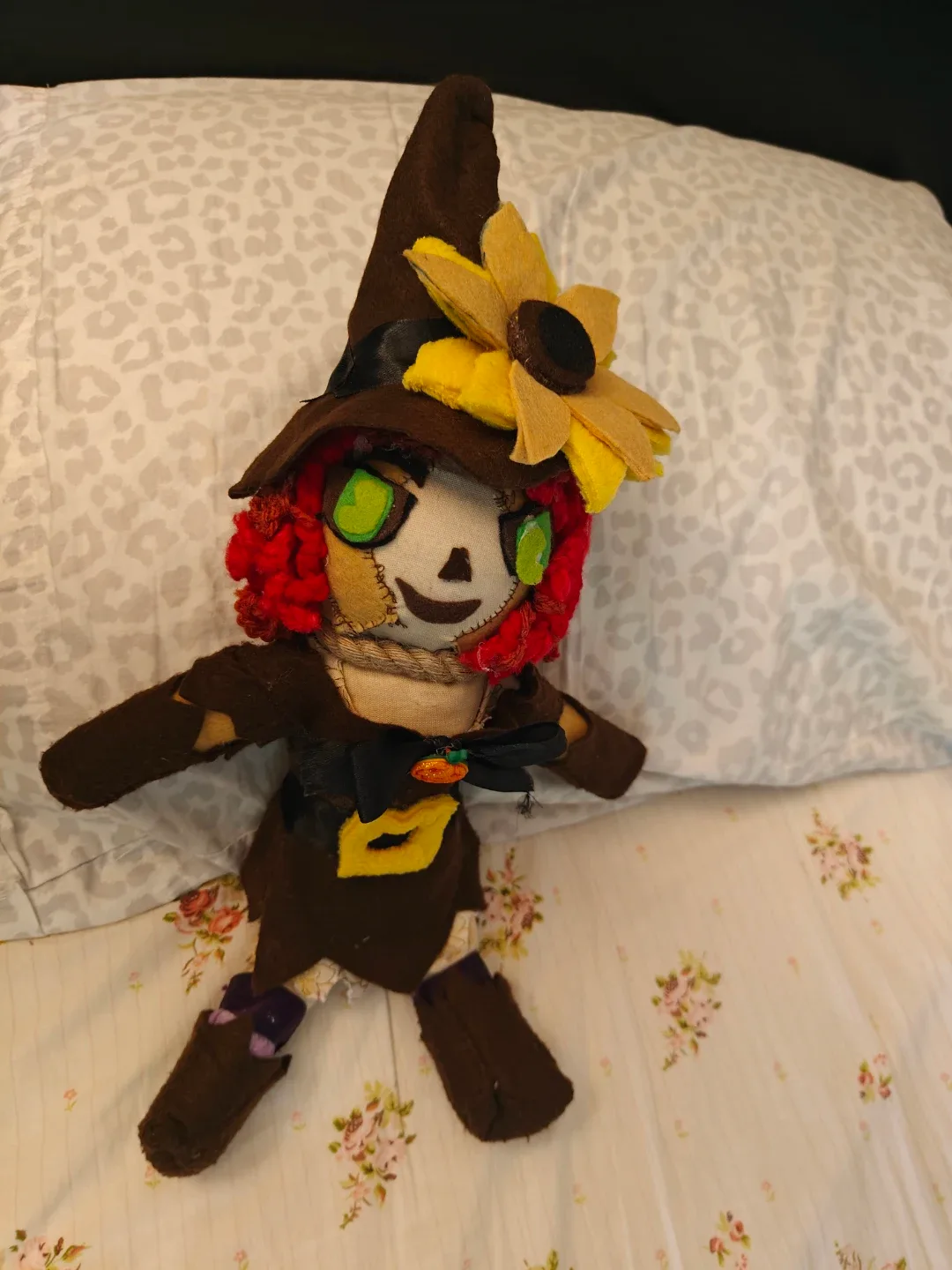 Handmade Halloween Witch Doll image indicator(3)