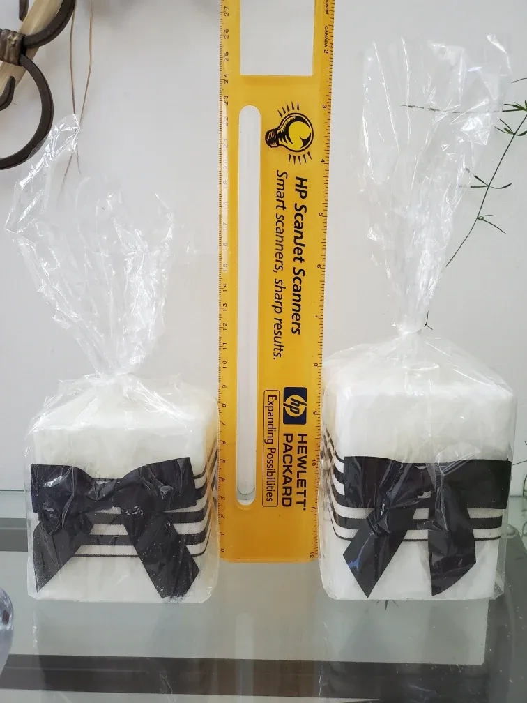 $3 for a Pair of Decorative Candles with Bows image indicator(2)