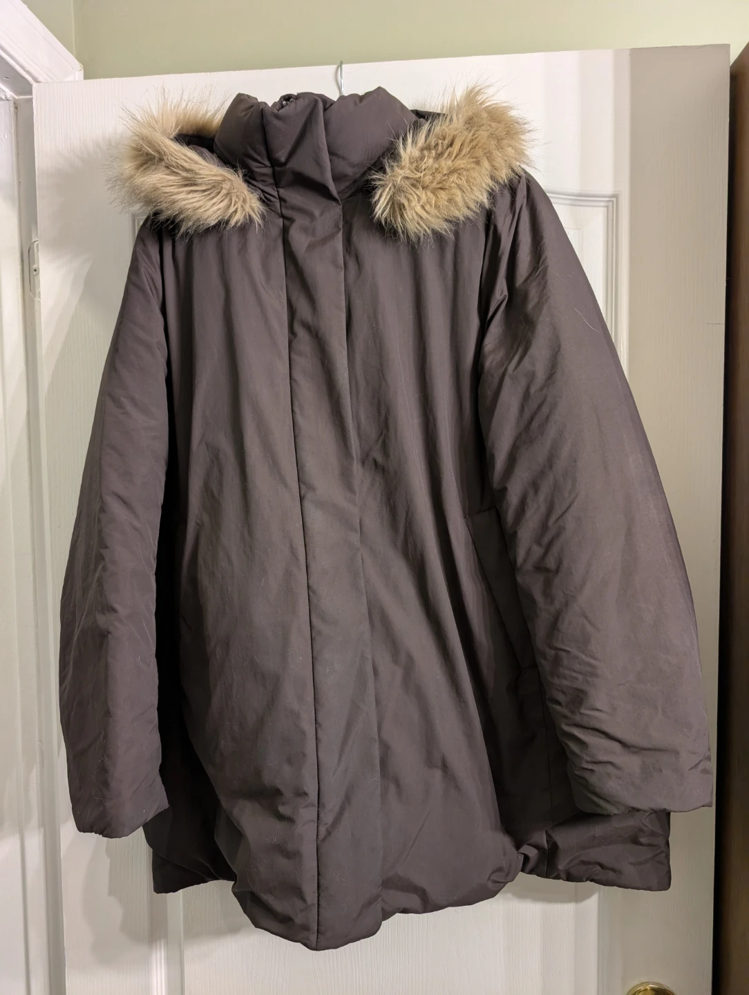 Uniqlo Hybrid Down Coat, Brown Unisex XL - photo 2