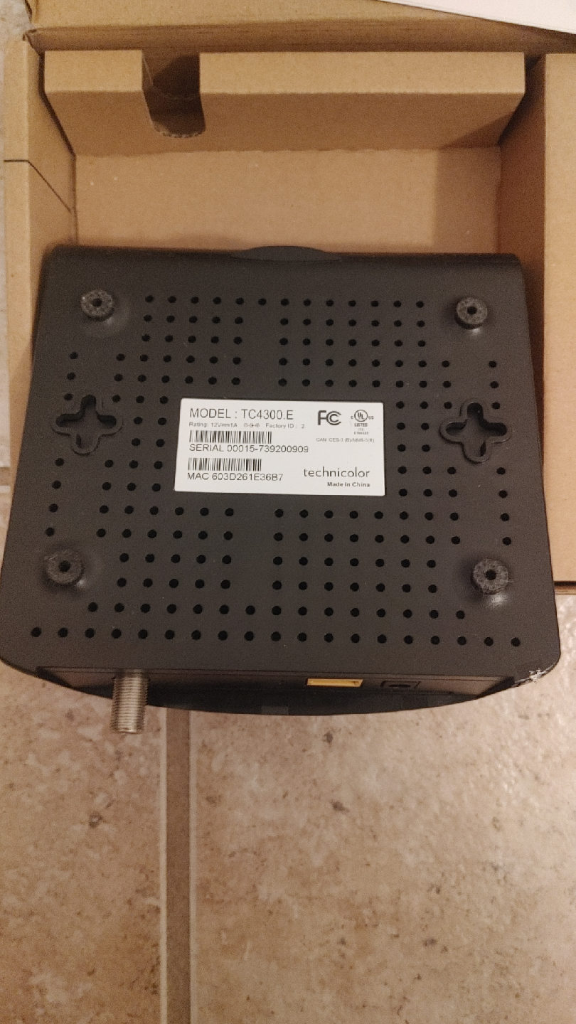 Technicolor TC4300E Digital Cable Modem