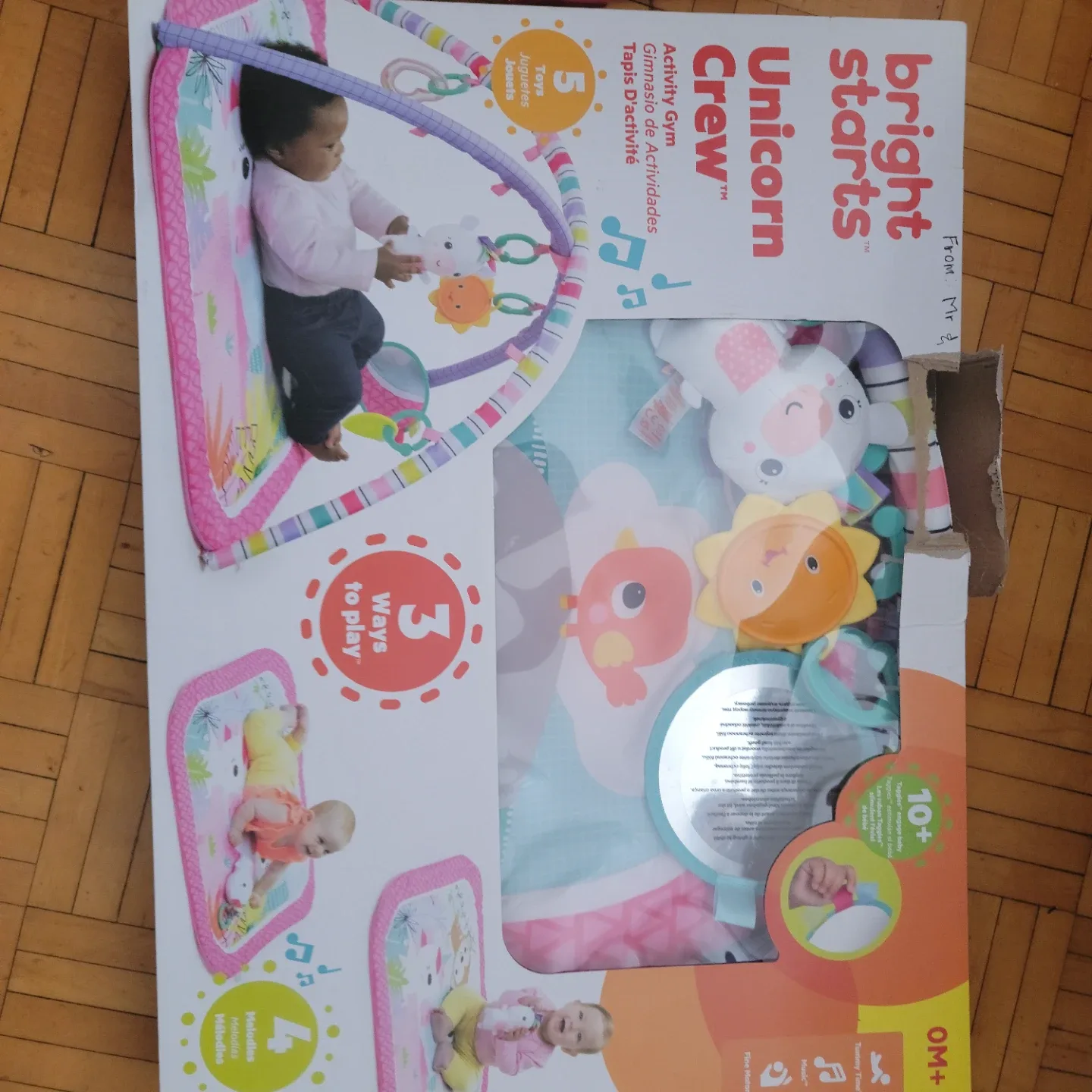 Bright Starts Bouncer & Unicorn Activity Gym