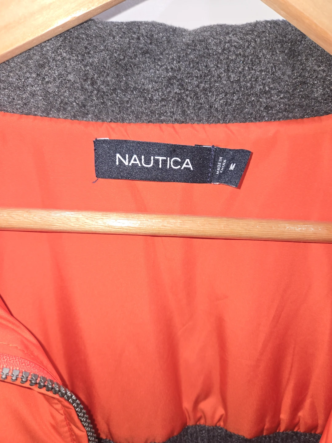 Brand New Nautica Orange Vest with Grey Sleeves - Size M - photo 2