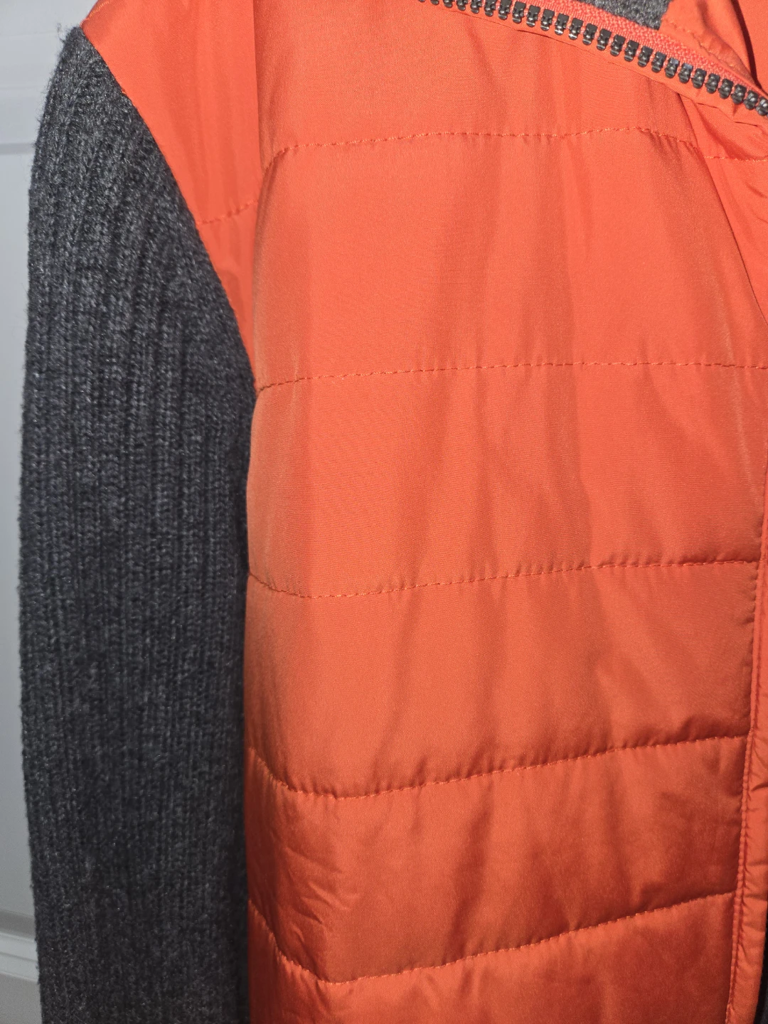 Brand New Nautica Orange Vest with Grey Sleeves - Size M - photo 3