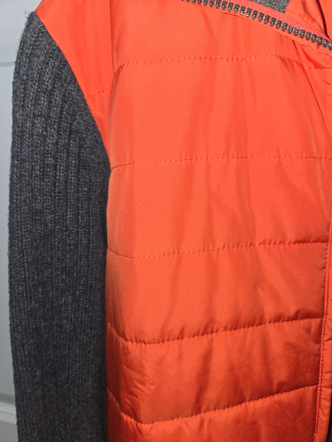 Brand New Nautica Orange Vest with Grey Sleeves - Size M image indicator(3)