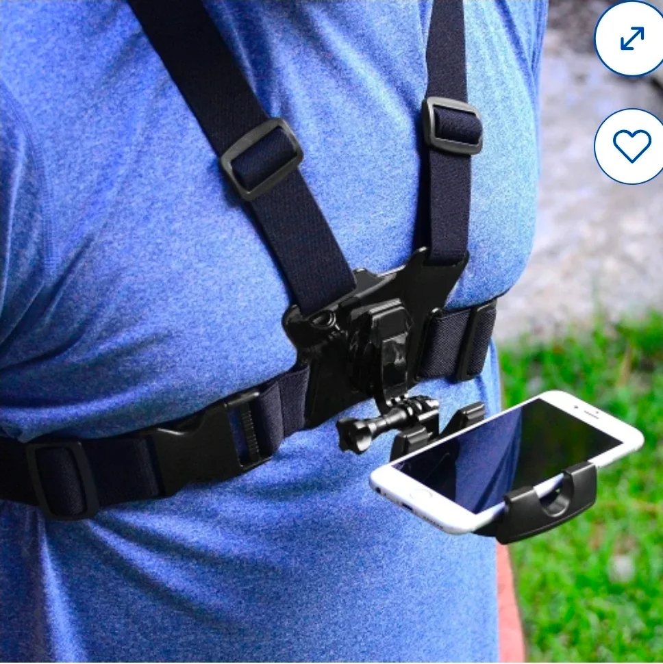 Smartphone Chest Mount for Motorcyclist, ebike, escooter. image indicator(8)