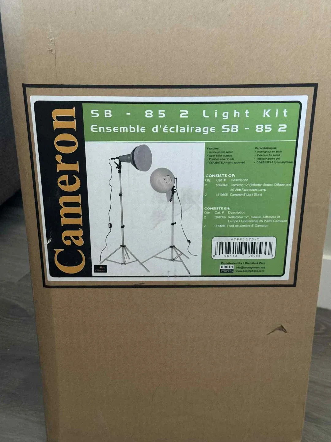 Cameron SB-85 2 Light Kit - New in Box thumbnail
