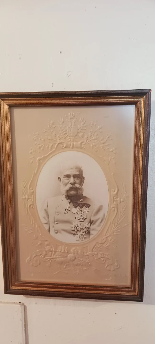 FRANC JOSEPH EMPEROR OF AUSTRIA 1890s FRAMED  PHOTO image indicator(5)