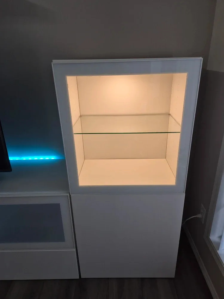 IKEA Besta Wall Unit with Glass Shelves image indicator(3)