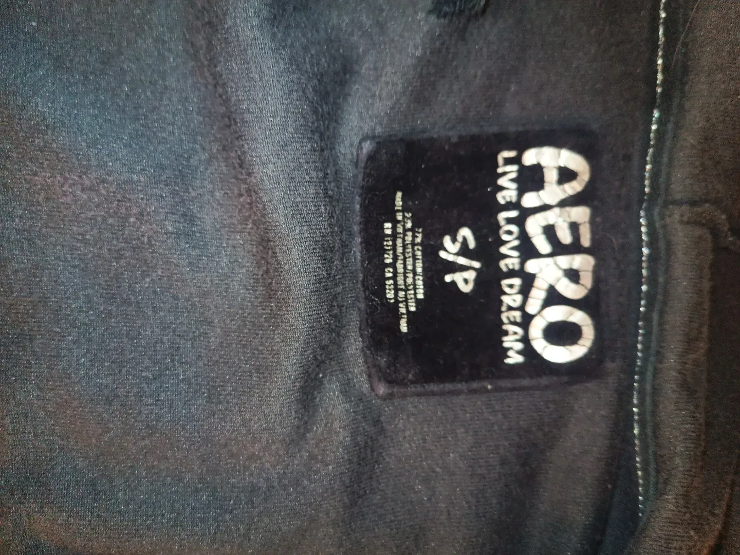 AERO Live Love Dream Velour Hoodie - Size S image indicator(3)