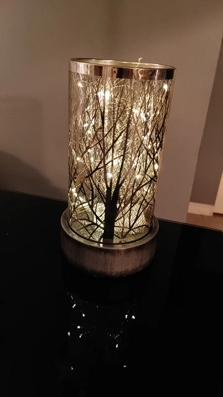 Silver Tree Design  Candle holder image indicator(3)