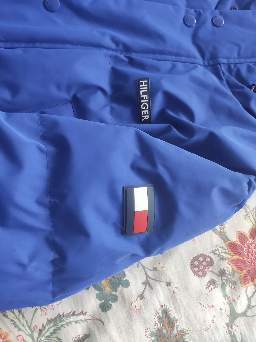 Tommy Hilfiger Blue Puffer Jacket - Size S image indicator(3)