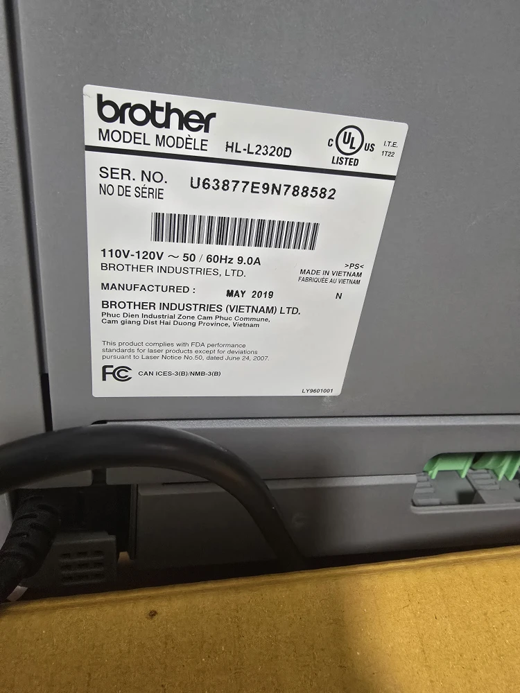 Brother HL-L2320D Printer &  Free TN660 Toner Cartridge - photo 2