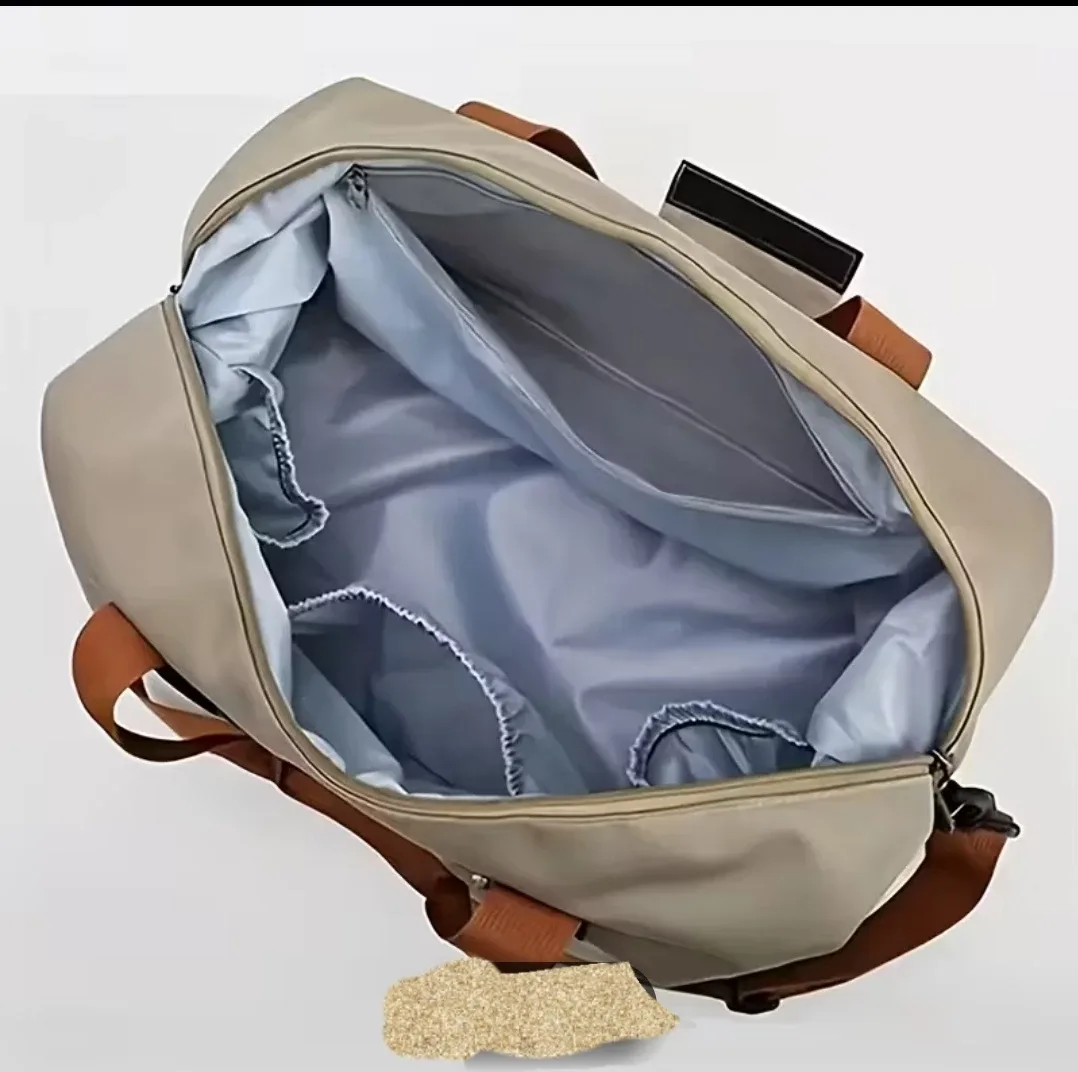 NEW Large Capacity Unisex Duffle Bag, Grey image indicator(8)