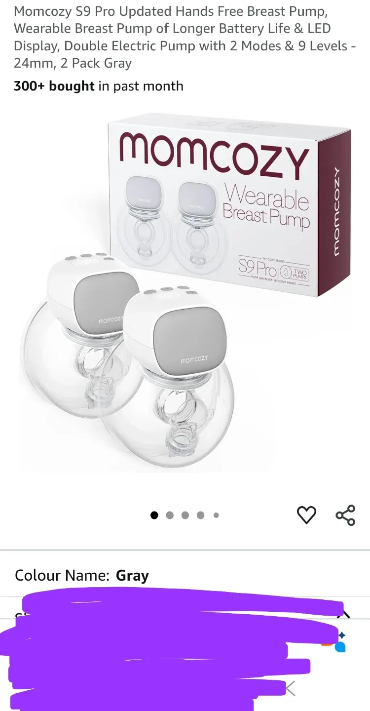 NewMomcozy S9 Pro Updated Hands Free Breast Pump, Wearable image indicator(6)