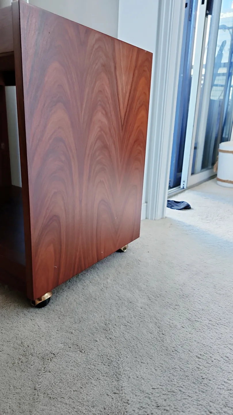 Wooden Side Table with Wheels image indicator(3)