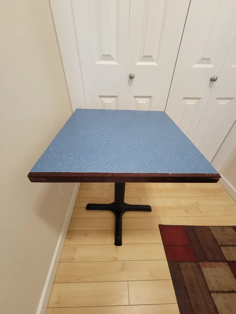 Square Blue Table