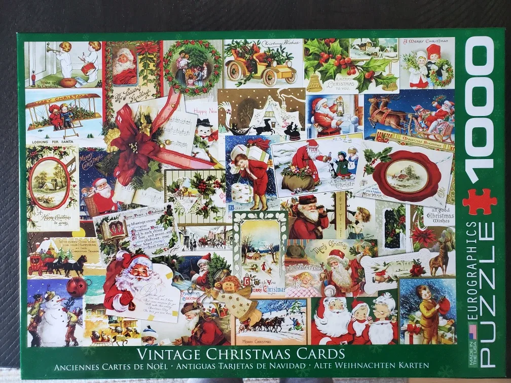 Eurographics Vintage Christmas Cards 1000 pc Puzzle