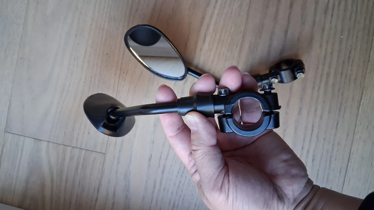 Ebike escooter Bike Handlebar Rearview Mirror 1 set image indicator(6)