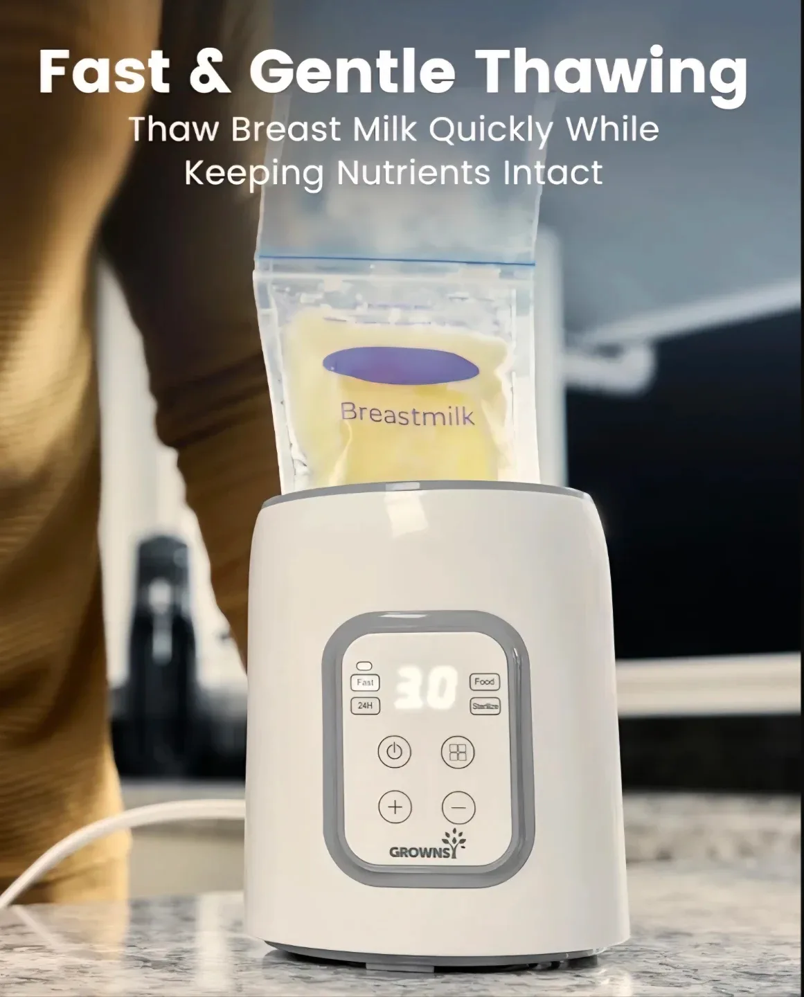 Grownsy Baby Bottle Warmer 8 in 1 image indicator(5)