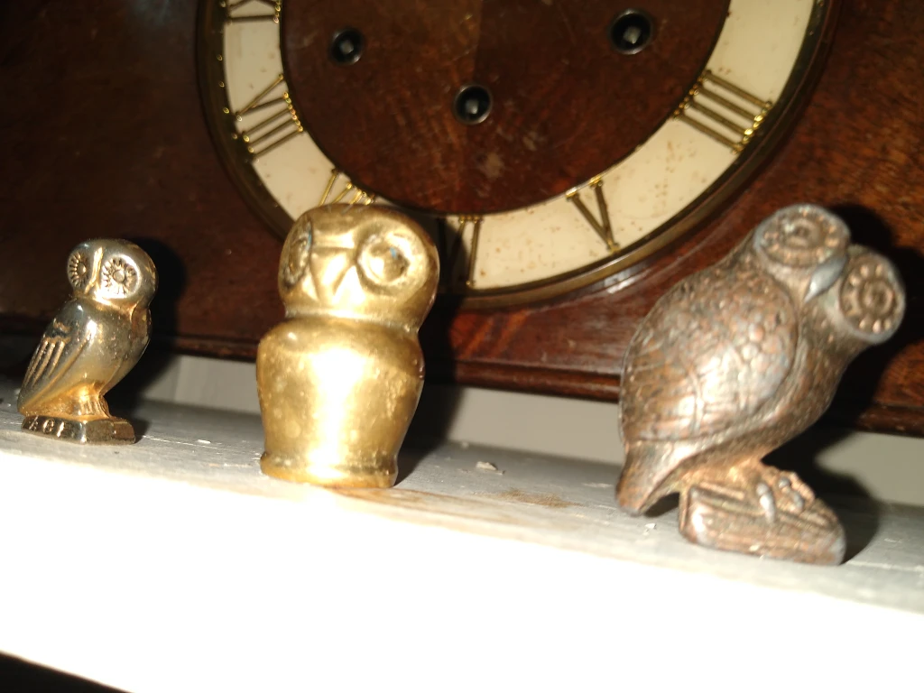 set of three collectible owls - photo 3