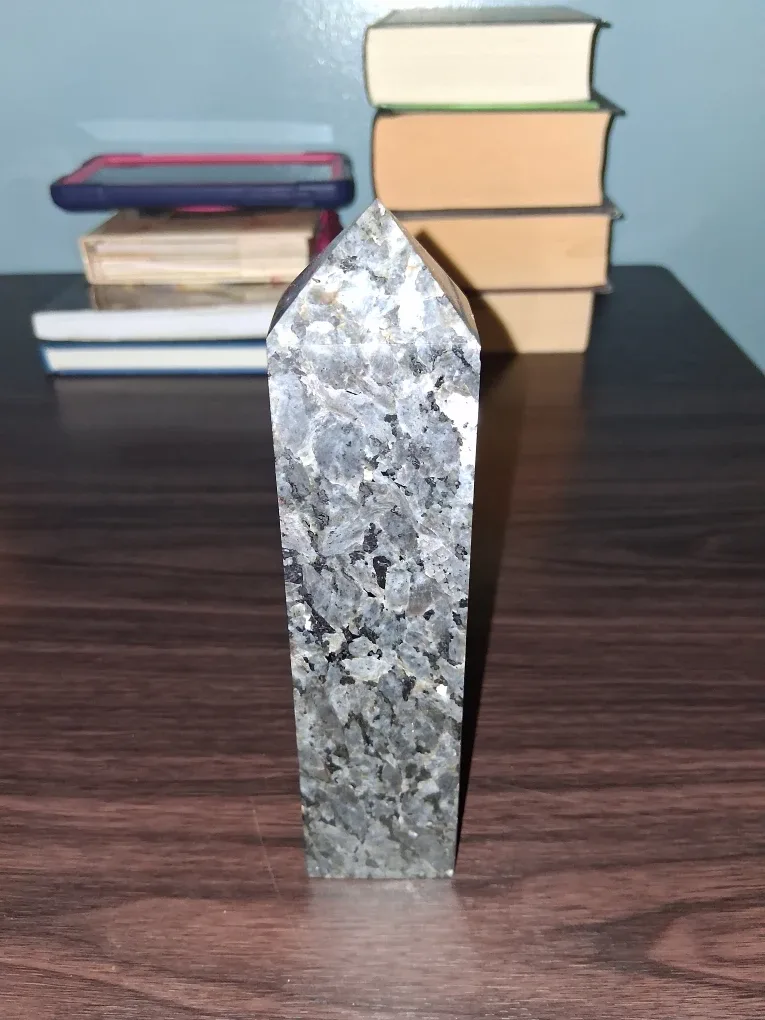 7 Inches Tall Larvikite Igneous Rock Tower image indicator(4)