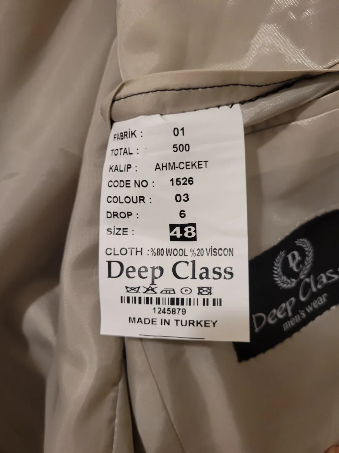 Deep Class Men's Blazer - Size 48 image indicator(5)