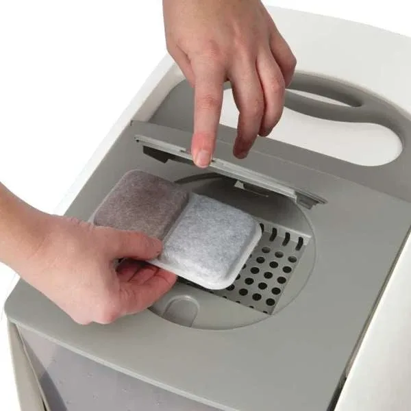 CatIt Litter Box & Wood Cat Cave, BONUS Tree/Fountain (read ad) image indicator(8)