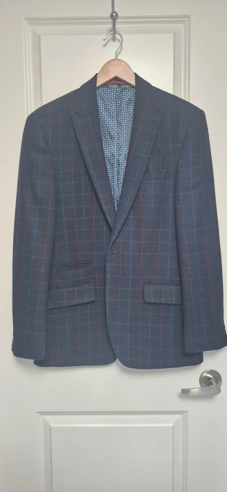 Men's Plaid Blazer