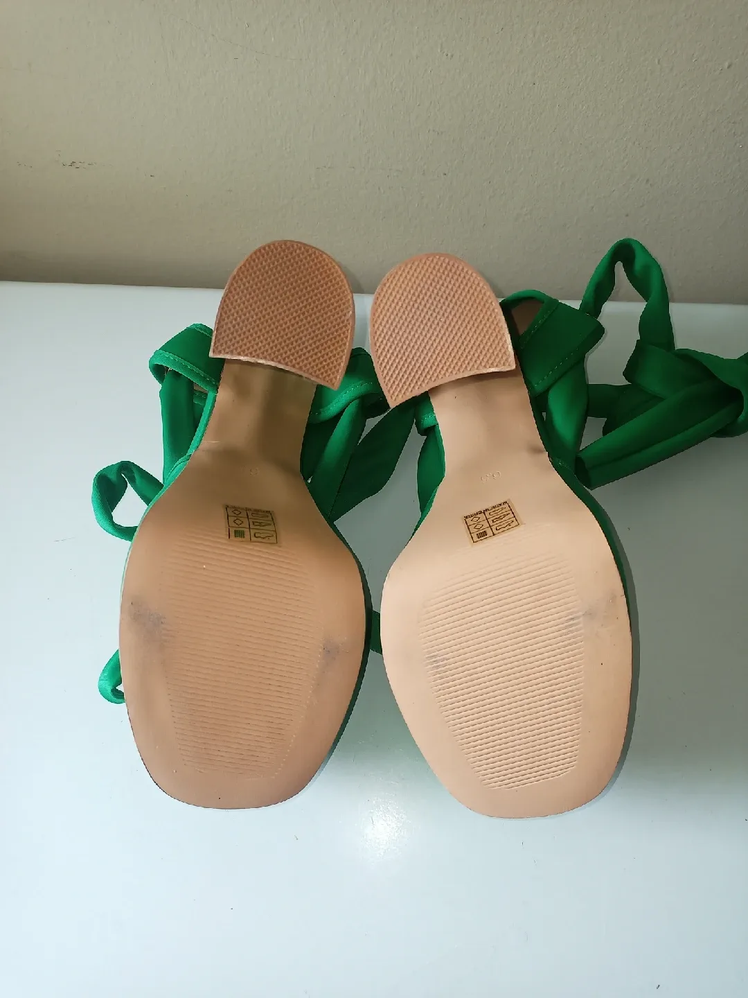 New~Vivianly Lace Up Platform Ankle Strap Heeled Sandals image indicator(6)