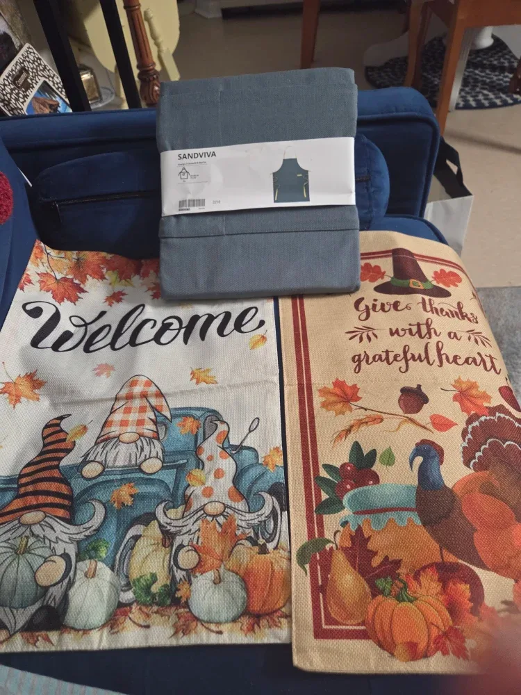 IKEA SANDVIVA Apron, Blue-Grey, New image indicator(3)