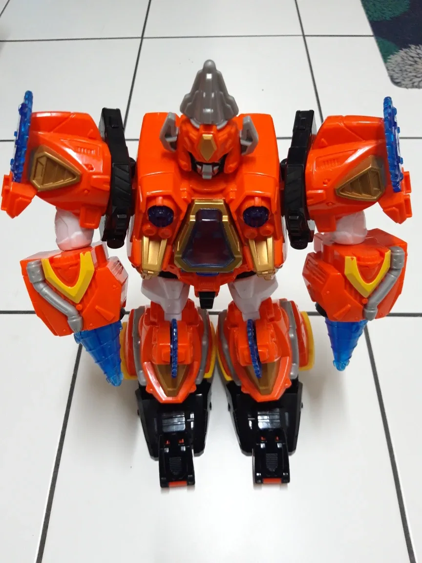 Orange Transforming Robot Toy