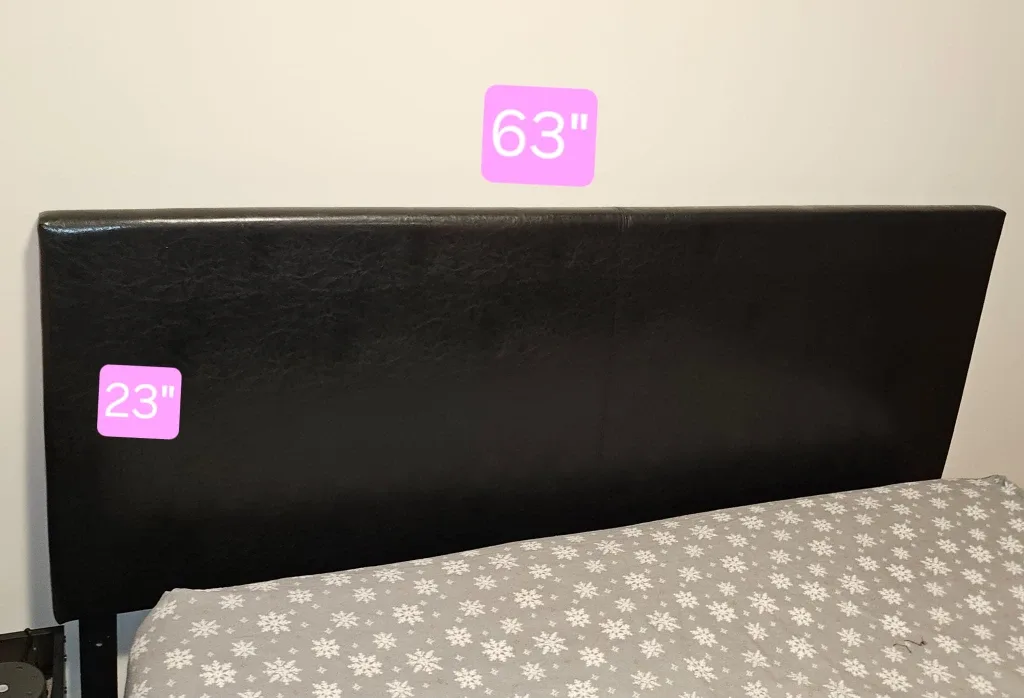 Black Headboard - 63 inches