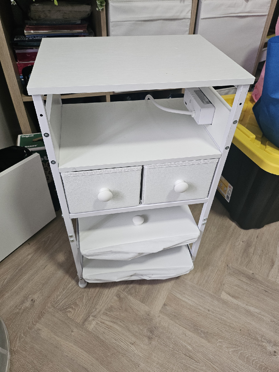 Nightstand with Built-in Power