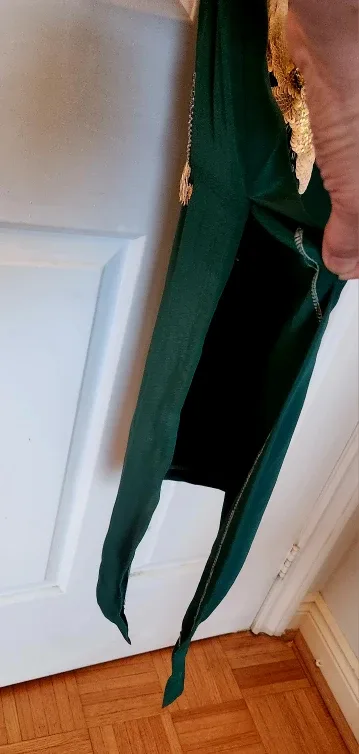 Green Dress with Floral Embroidery image indicator(5)